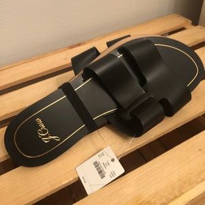 Brand New J Crews Black Woman’s Sandals